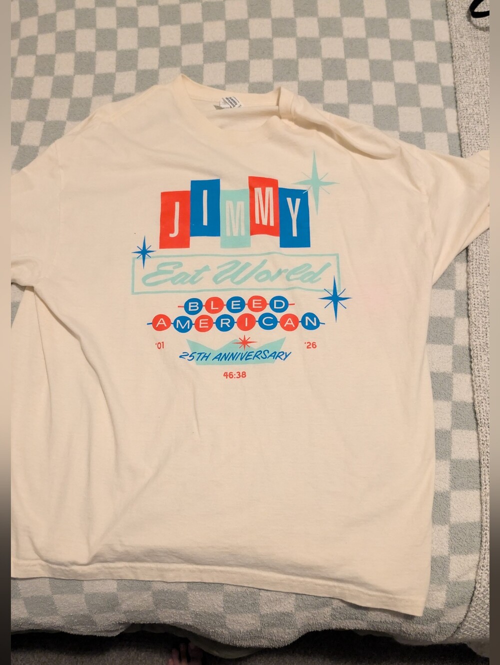 Jimmy Eat World Bleed American 25th Anniversary Tour T-shirt - Authentic XXL